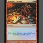 Wheel of Fortune Foil MTG proxy card from Judge Gift Cards 2010