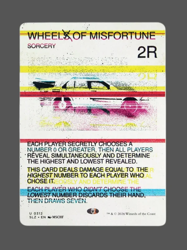 Wheel of Misfortune Holo MTG proxy card from The Zeta Set #312