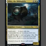 Whtz, the Bibliophile Foil MTG proxy card from Mystery Booster Commander Edition #57