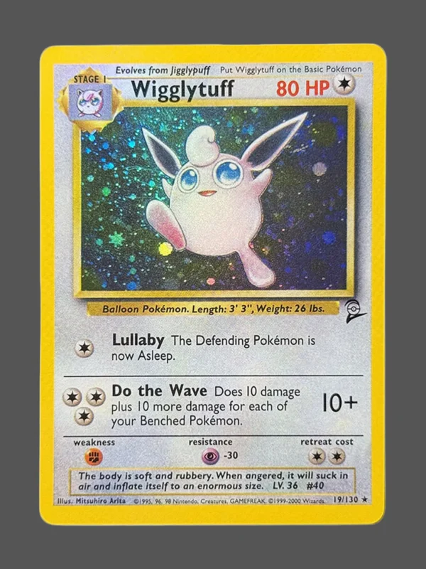 Wigglytuff Regular Pokemon proxy card from Base Set 2 #19