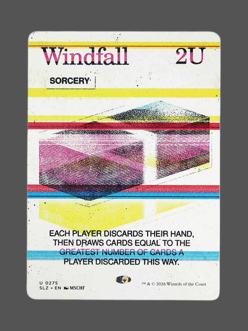 windfall-275.webp Windfall Holo MTG proxy card from The Zeta Set #275