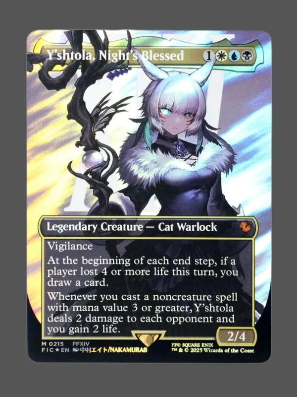Y'shtola, Night's Blessed Surge Foil MTG proxy card from Final Fantasy Commander #215