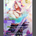 Yasuo - Windrider Overnumbered Riftbound proxy card from Spiritforged #235*/221