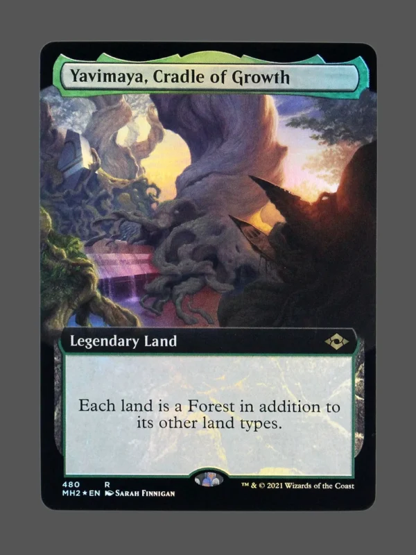 Yavimaya, Cradle of Growth Foil MTG proxy card from Modern Horizons 2 #480