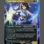 Yuna, Hope of Spira Chocobotrack Foil MTG proxy card from Final Fantasy #571