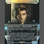 Zack Fair Foil MTG proxy card from Media and Collaboration Promos #001