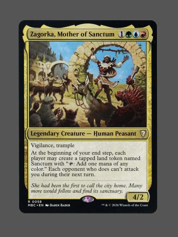 Zagorka, Mother of Sanctum Holo MTG proxy card from Mystery Booster Commander Edition #58