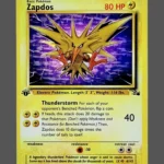Zapdos Regular Pokemon proxy card from Fossil #15