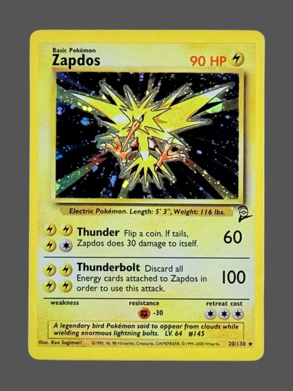 Zapdos Regular Pokemon proxy card from Base Set #16