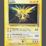 Zapdos Regular Pokemon proxy card from Base Set 2 #20