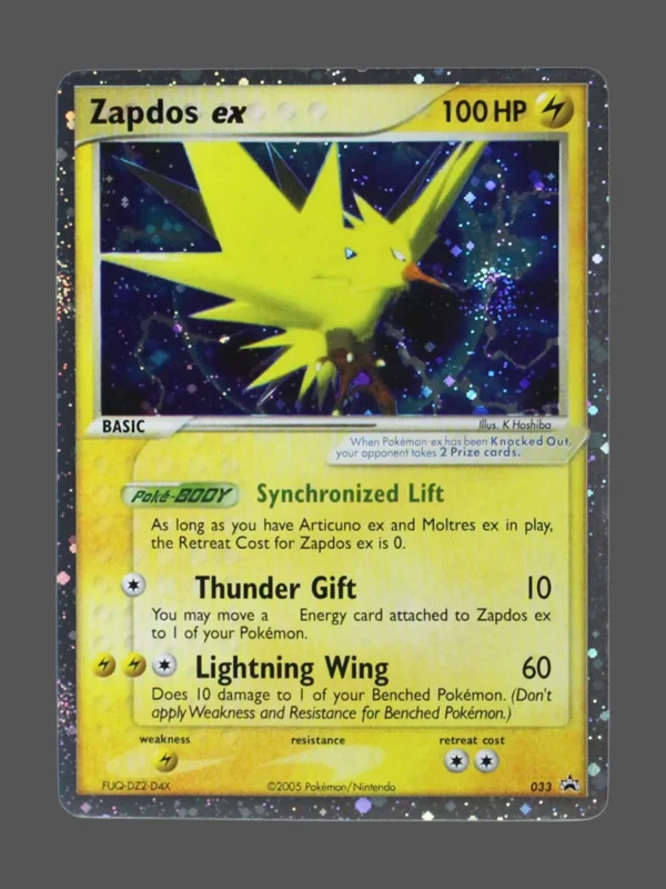 Zapdos ex Galaxy Foil Pokemon proxy card from Nintendo Black Star Promos #033