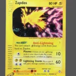 Zapdos Foil Pokemon proxy card from Aquapolis #H32