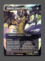 Zenos yae Galvus/Shinryu, Transcendent Rival Surge Foil MTG proxy card from Final Fantasy #529