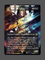 Zenos yae Galvus/Shinryu, Transcendent Rival Surge Foil MTG proxy card from Final Fantasy #529